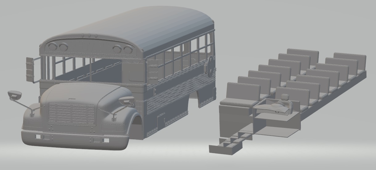 STL file School Bus Printable 🏫・3D print object to download・Cults